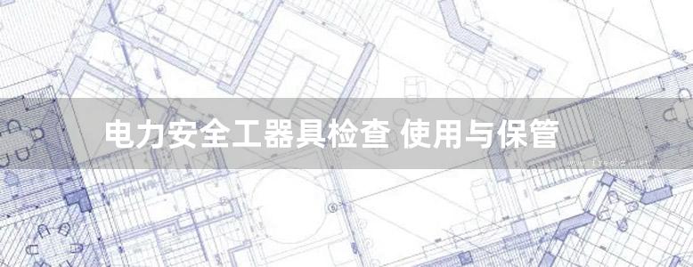 电力安全工器具检查 使用与保管